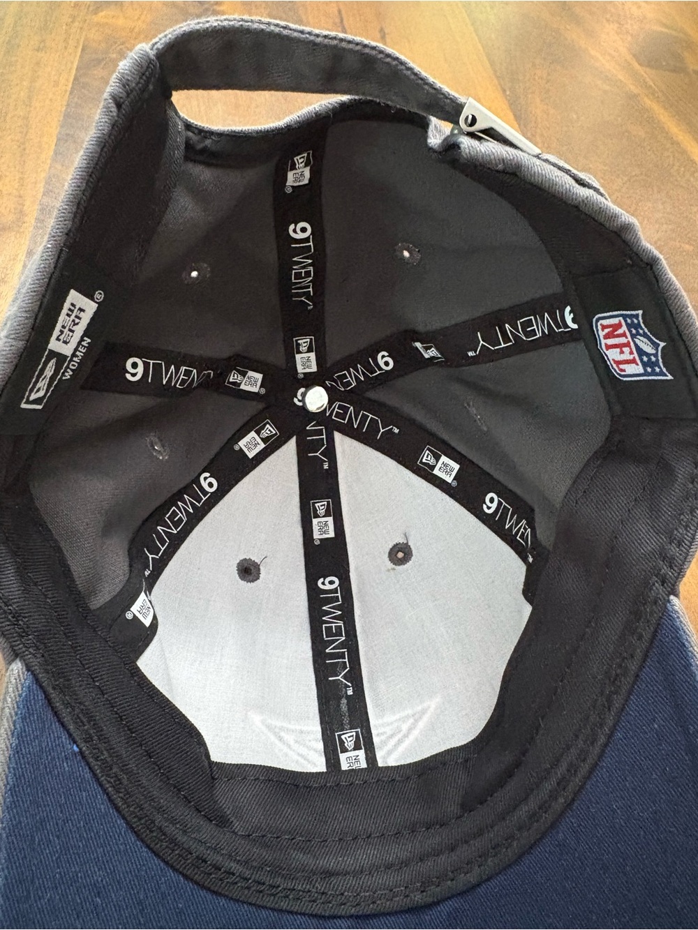 New Era 9TWENTY Dallas Cowboys NFL Women’s Adjustable Hat Cap Gray/Blue - Picture 11 of 13